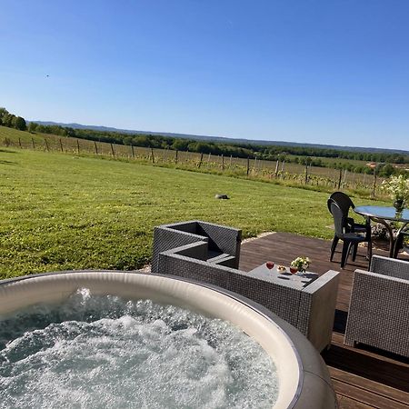 Perigourdine Avec Spa Et Vue Pomport Exterior foto