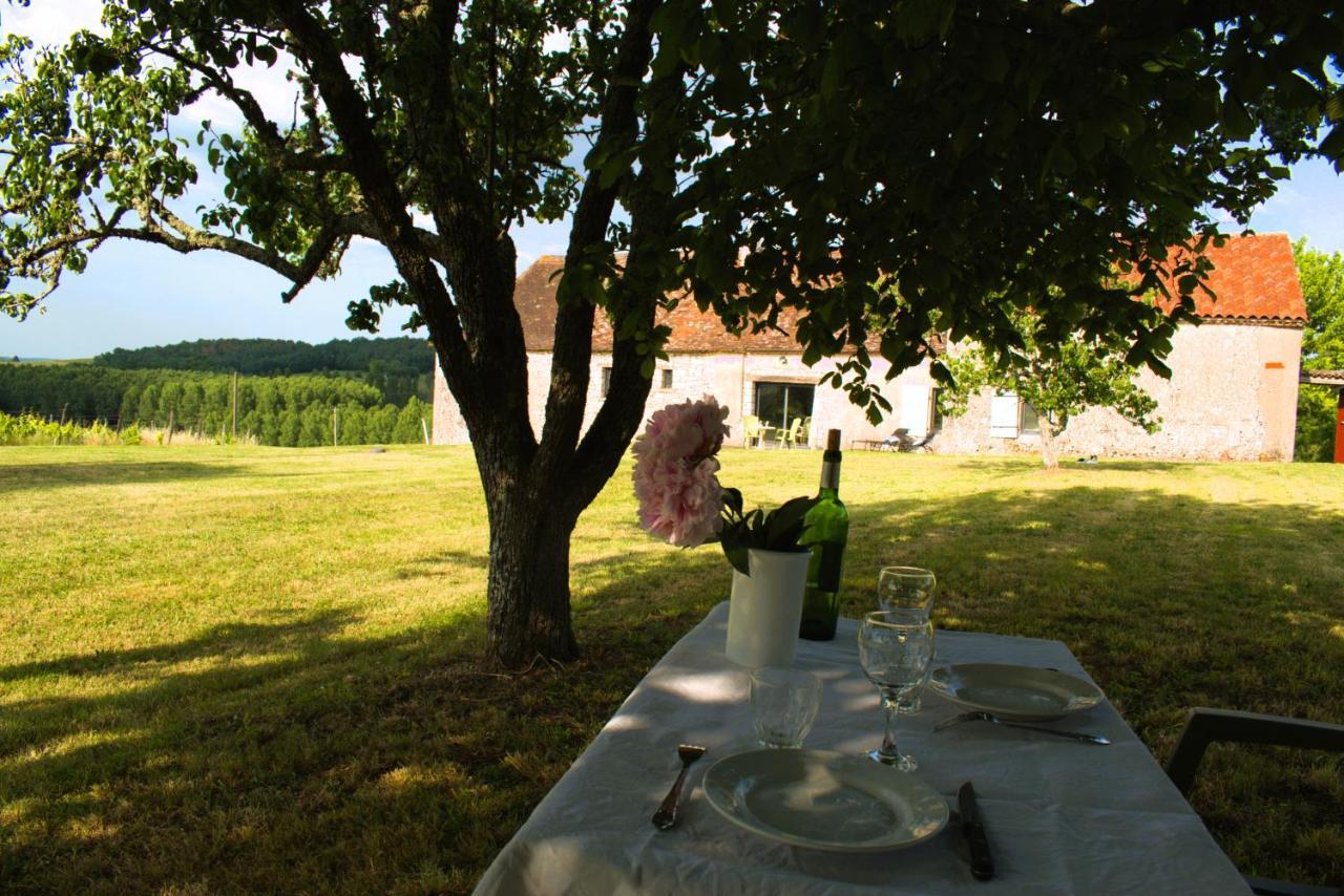 Perigourdine Avec Spa Et Vue Pomport Exterior foto