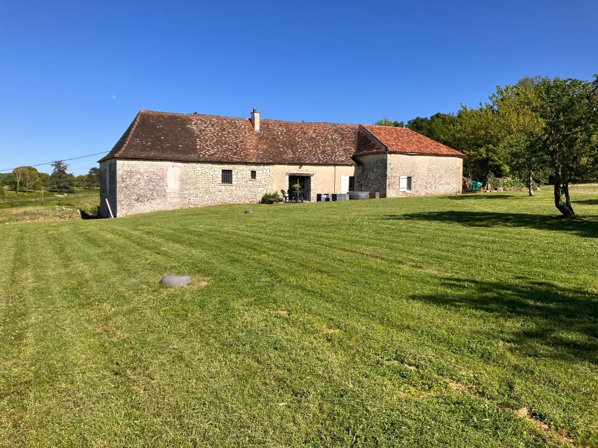 Perigourdine Avec Spa Et Vue Pomport Exterior foto