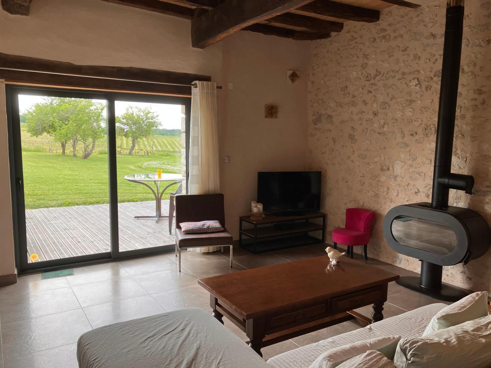 Perigourdine Avec Spa Et Vue Pomport Exterior foto